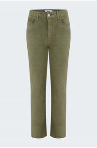 Cindy Crop in Vintage Mossy Green