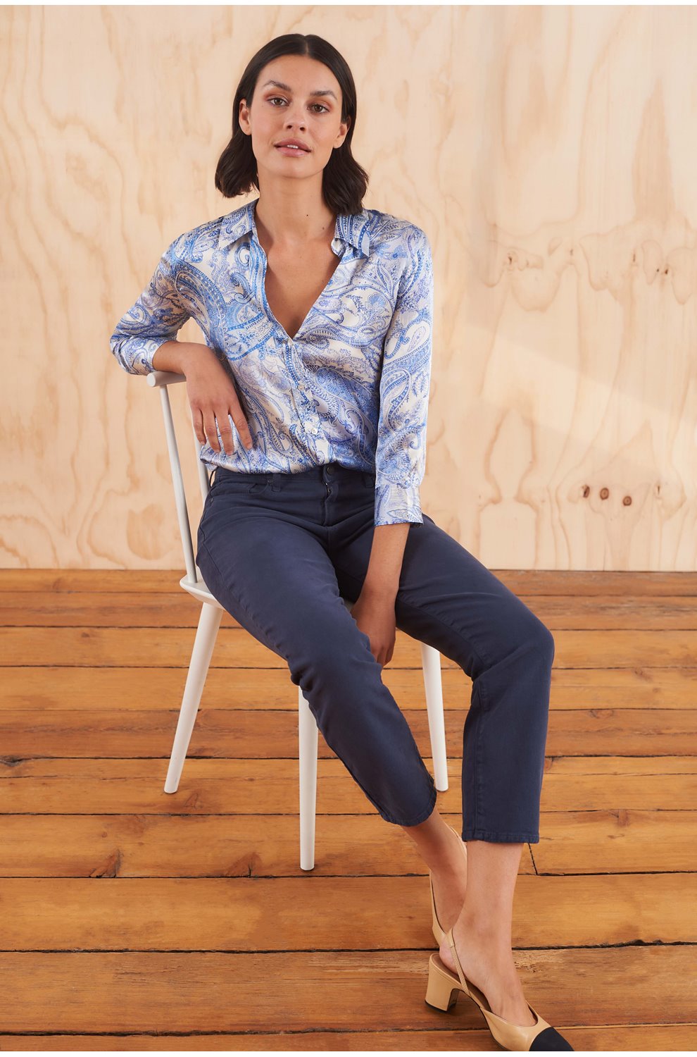 Cindy Crop in Navy