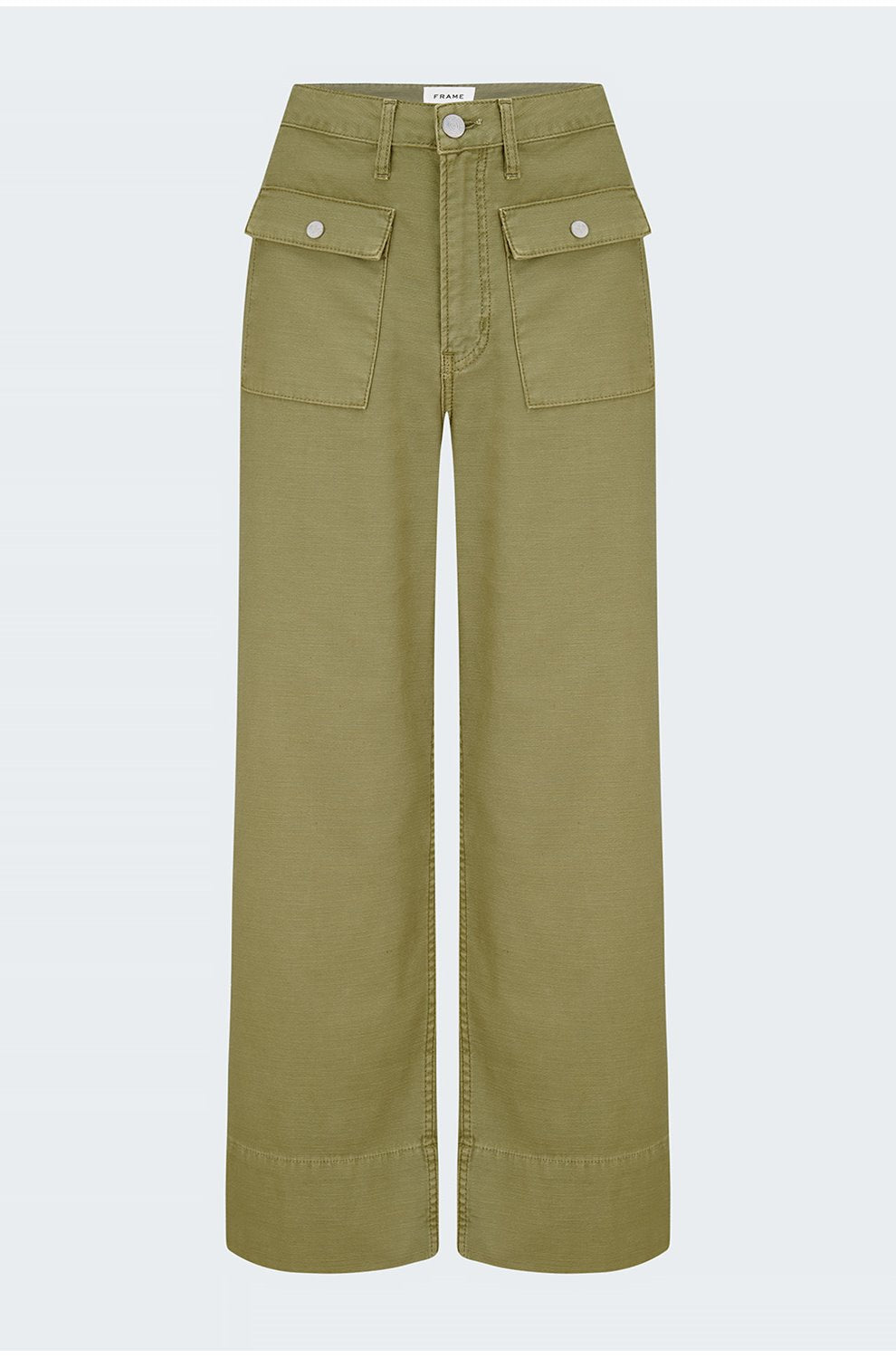 70's Patch Pocket Straight Crop in Washed Summer Sage
