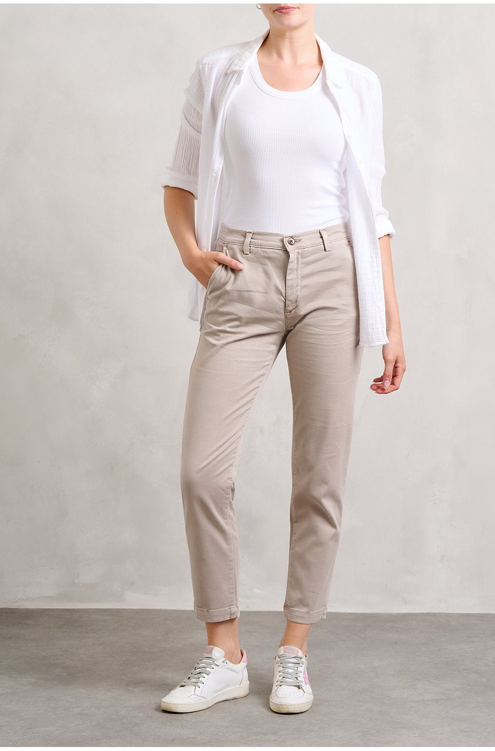 Caden Trouser in Sulfur Flax
