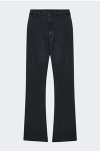 Caden Straight Tailored Trouser in Sulfur Black