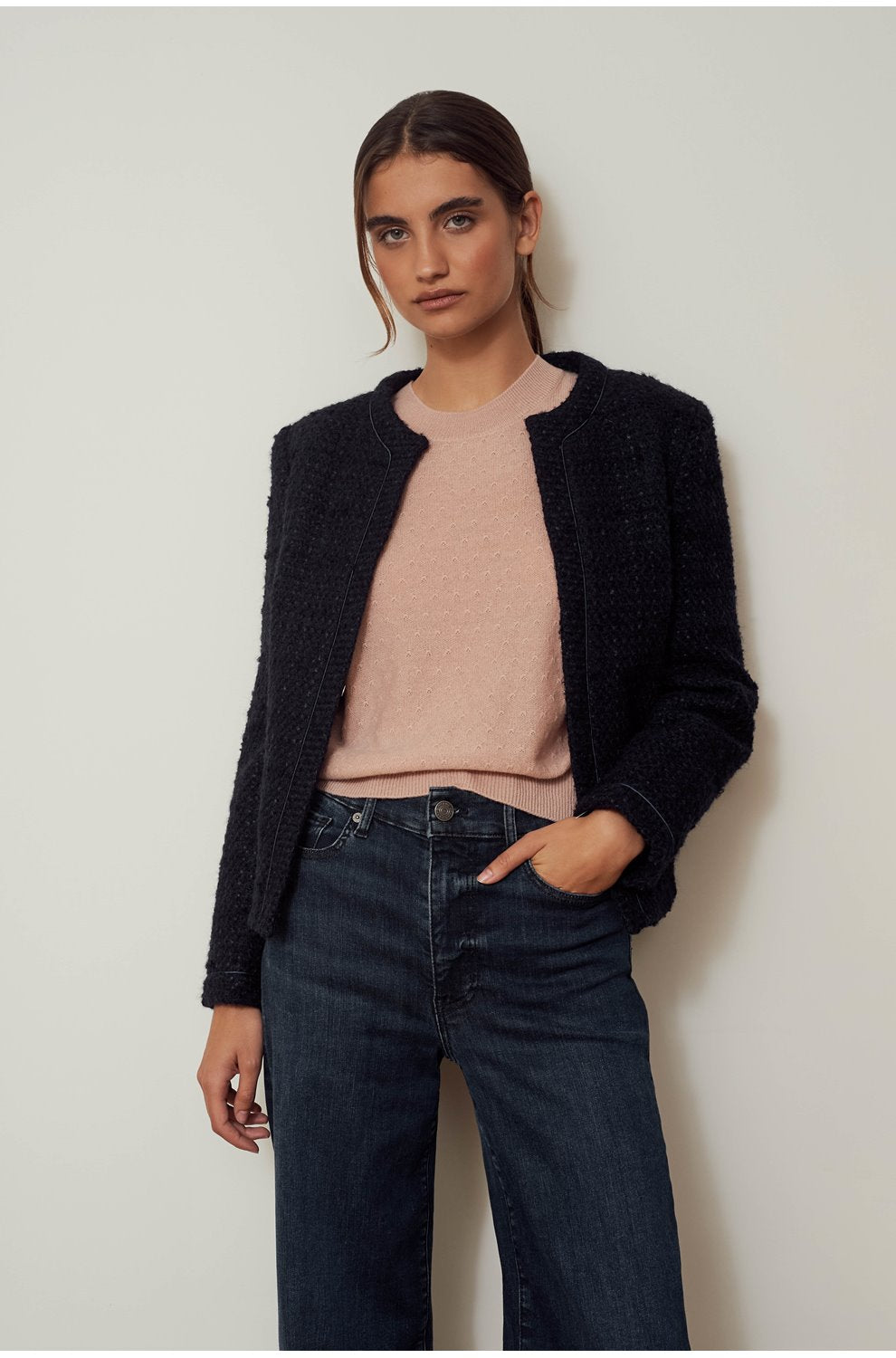 Figi Jacket in Chanel Navy