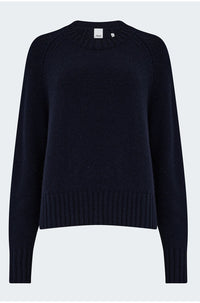 Crew Neck Jumper in Navy