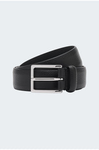 Plain Hermes Square Buckle Belt in Black