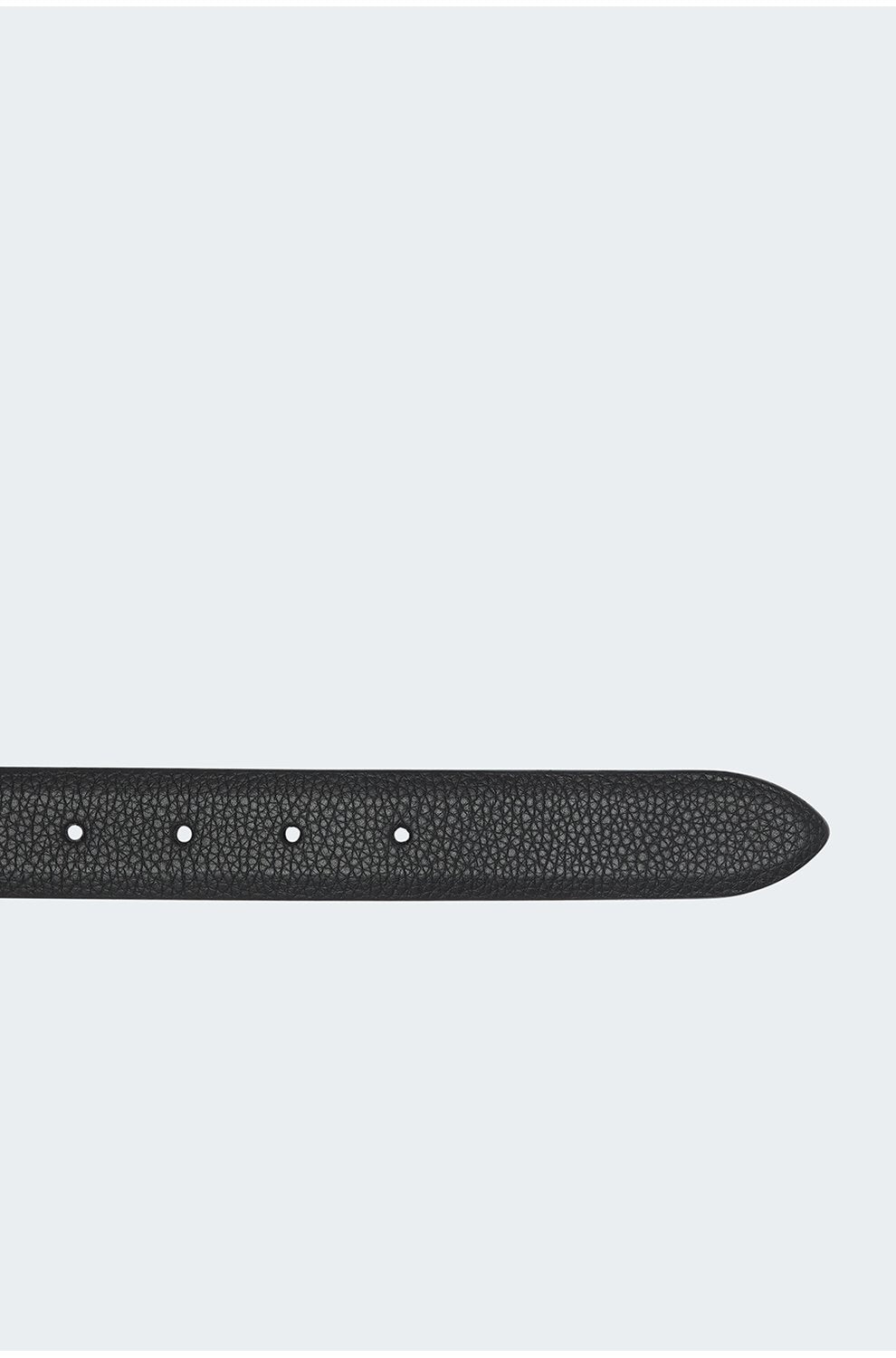 Plain Hermes Square Buckle Belt in Black