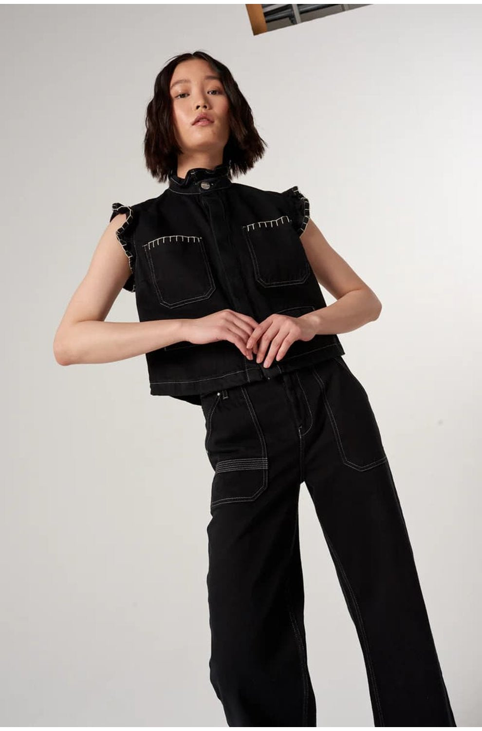 Pablo Waistcoat in Vintage Black