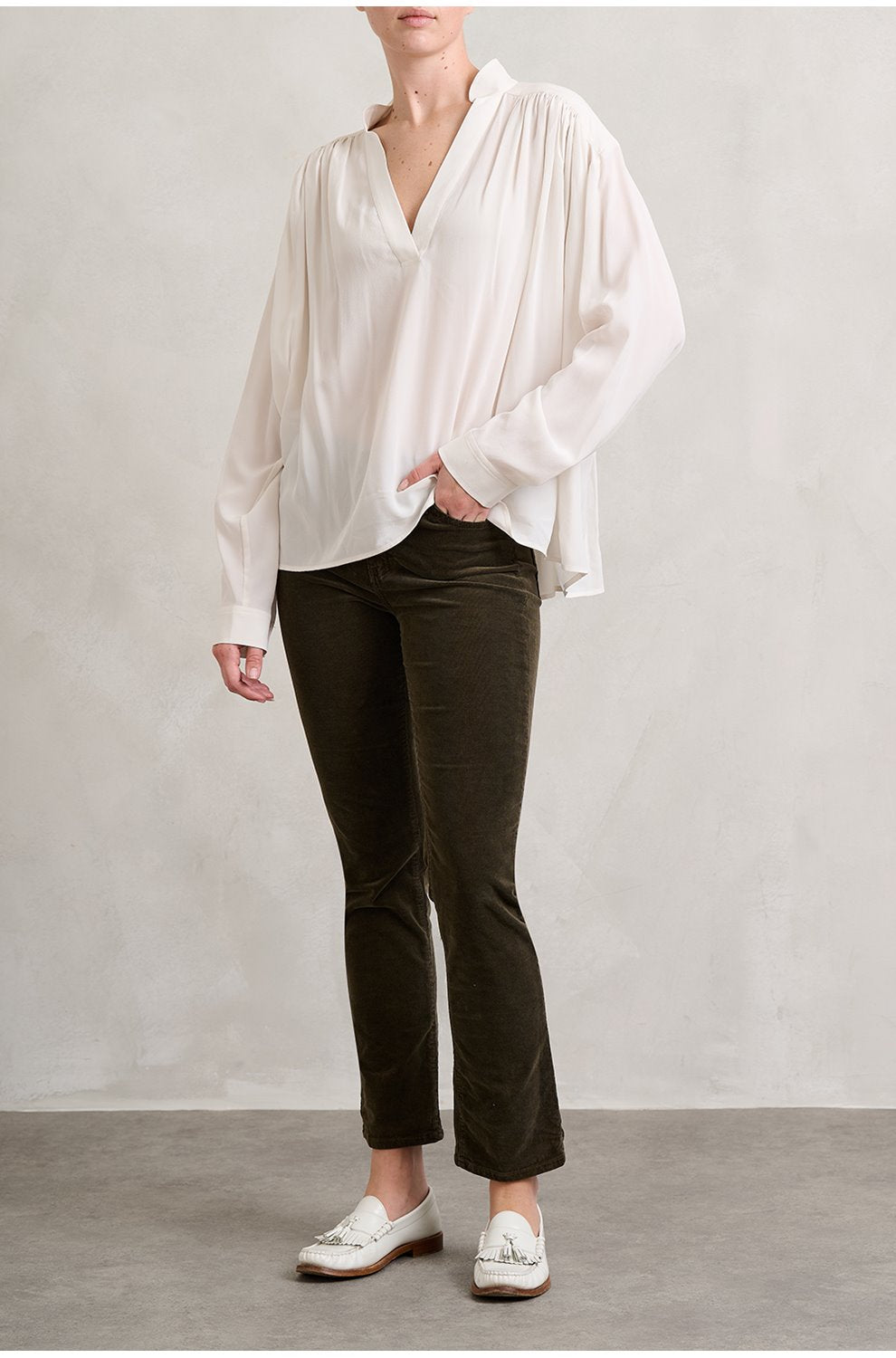 Calvin Top in Ecru