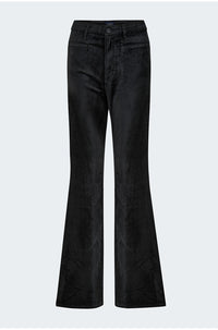 Lilah High Rise Bootcut in Black Velvet