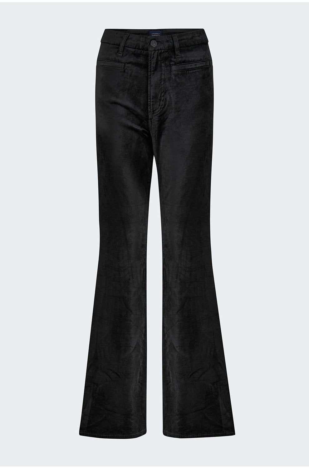 Lilah High Rise Bootcut in Black Velvet