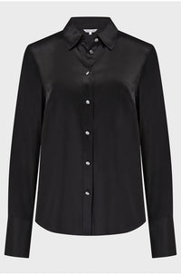 Monique Silk Shirt in Black