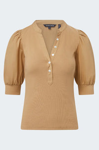Coralee Top in Khaki
