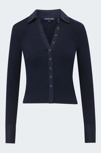 Scottie Long Sleeve Top in Navy