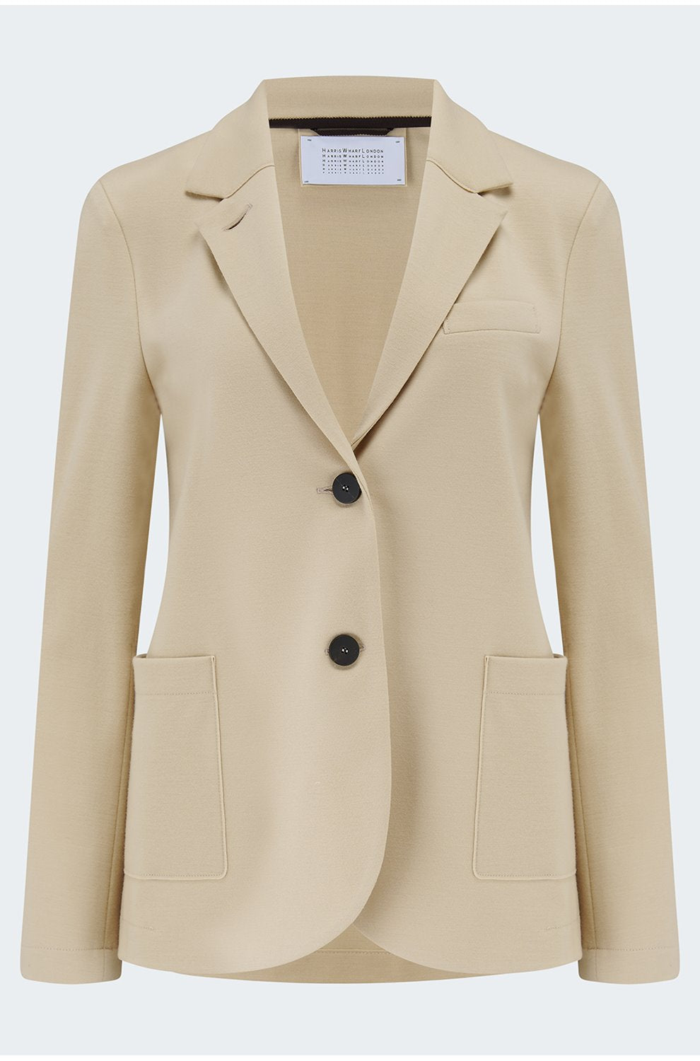 Stand Up Collar Blazer in Sand old