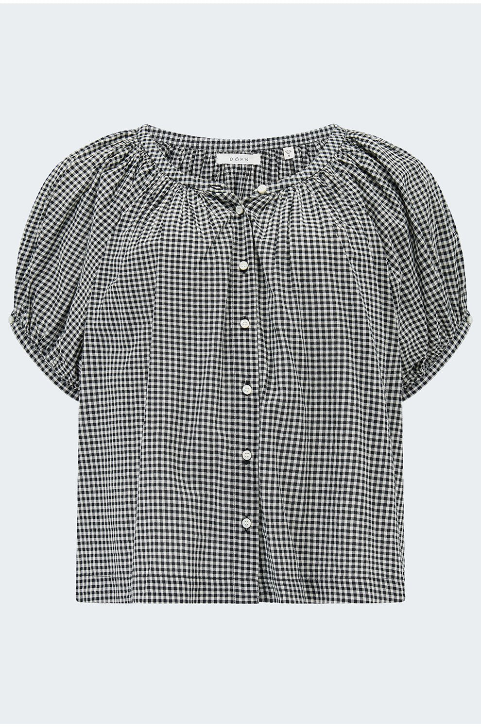 June Top in La Maddalena Gingham