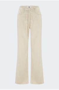 Zoey 31" Wide Leg in Butter Ecru