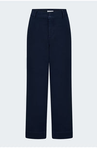 Saige Wide Leg Trouser in Harbour Navy