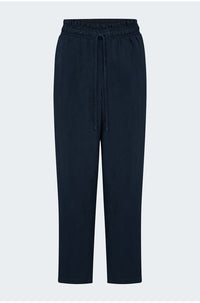 Smocked Waist Trouser in Endless Sea