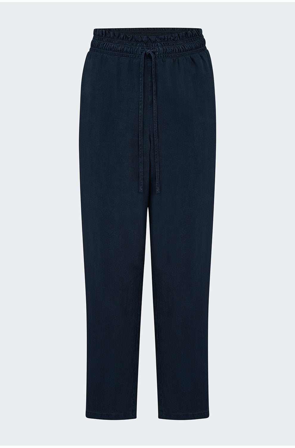 Smocked Waist Trouser in Endless Sea