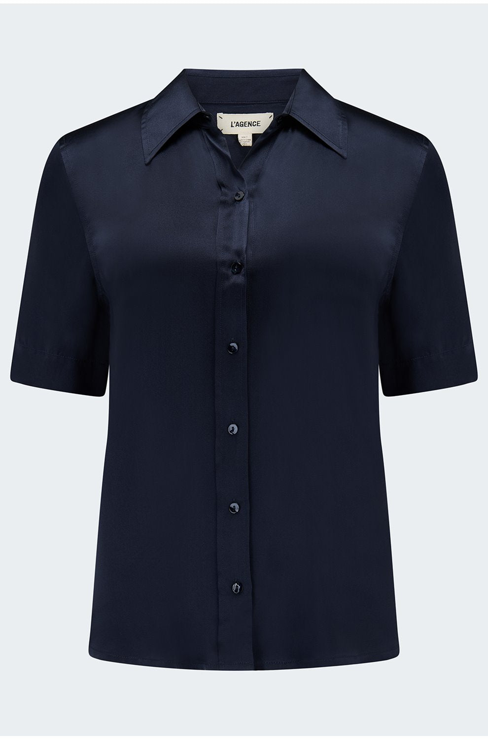 Ellah Short Sleeve Blouse in Midnight