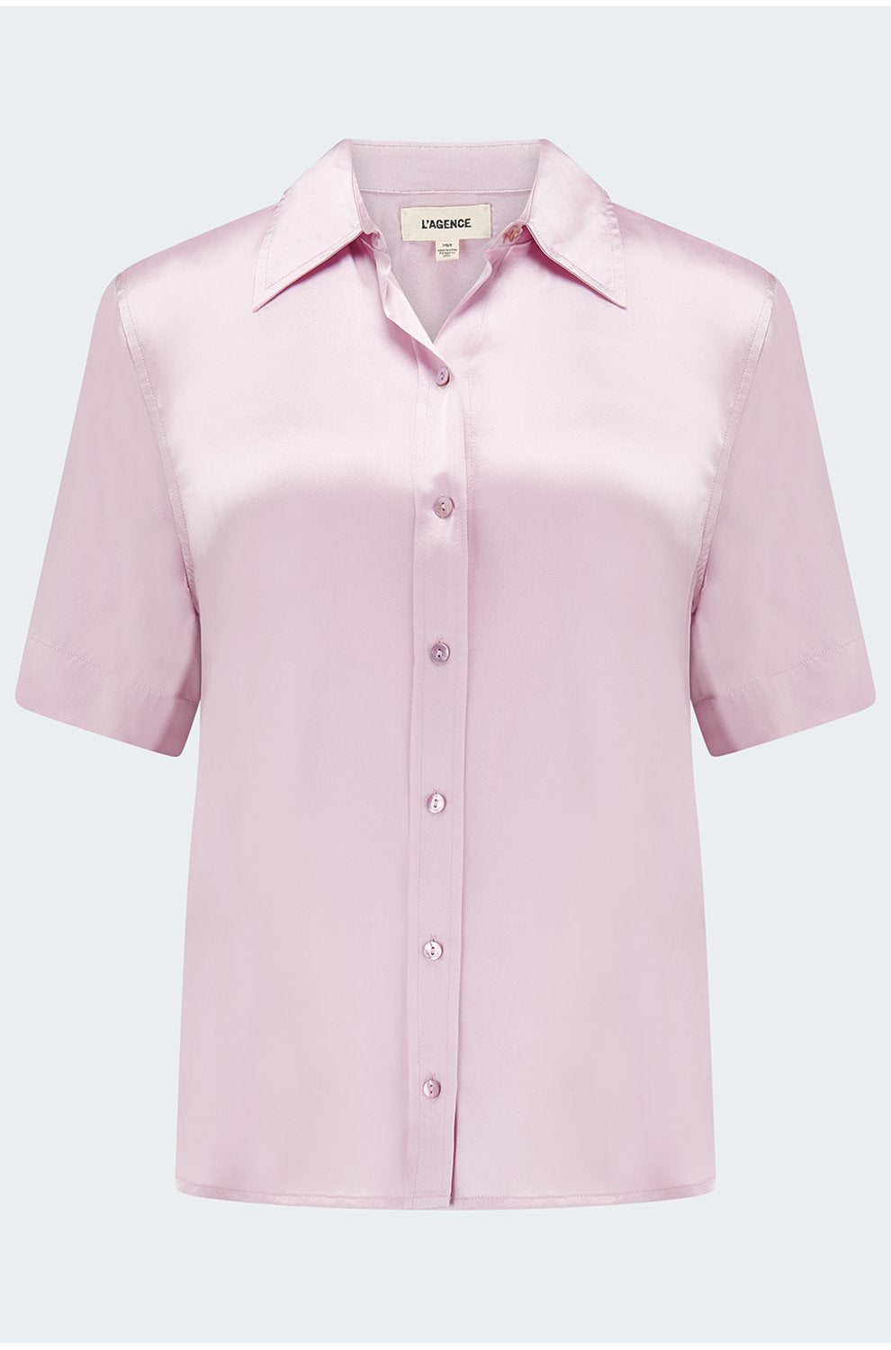 Ellah Short Sleeve Blouse in Light Pearl