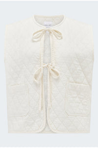 Aria Vest in Ecru