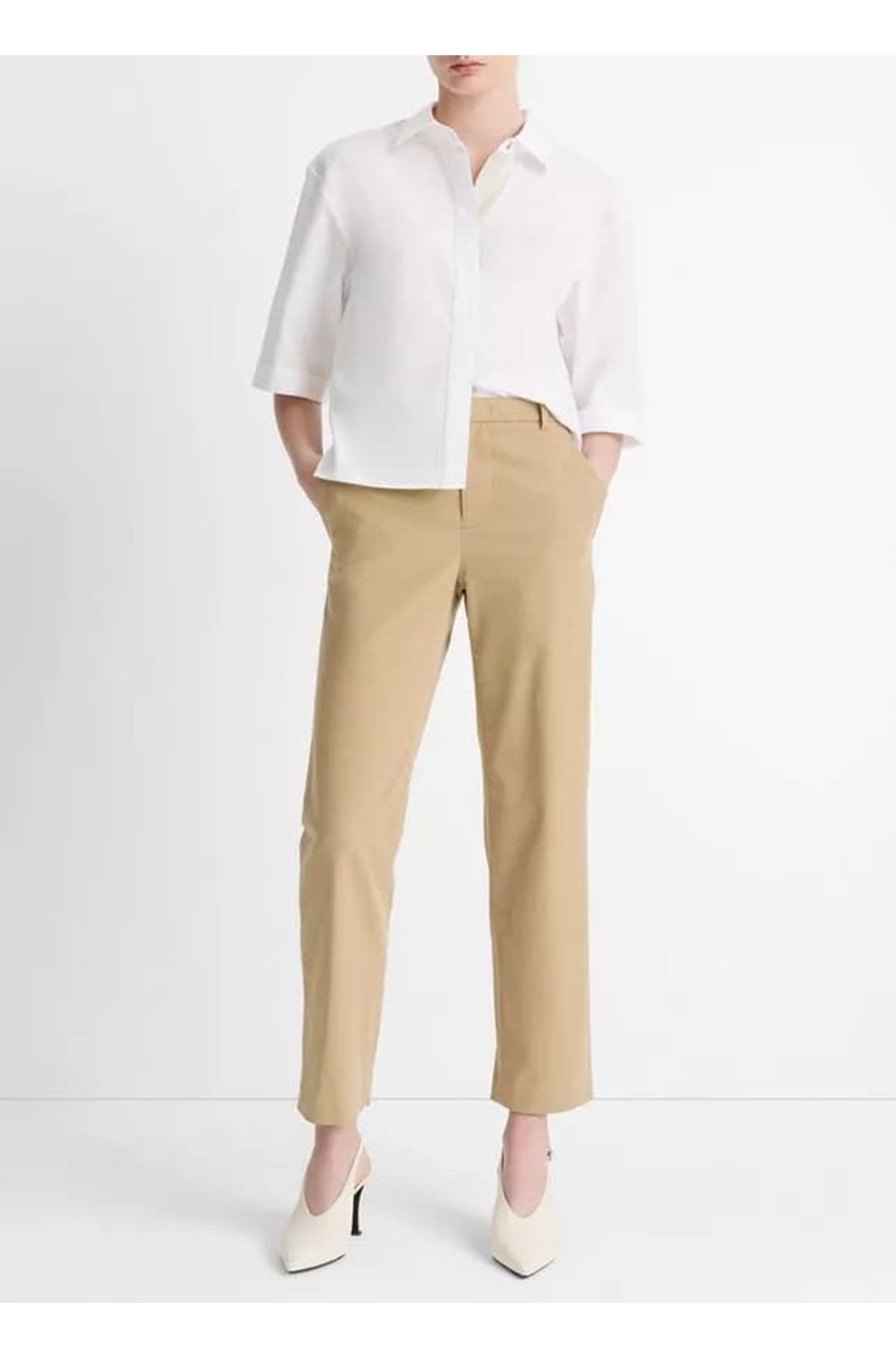 Mid Rise Chino Pant in Desert