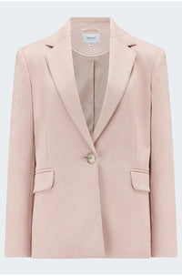 Suede Blazer in Pink
