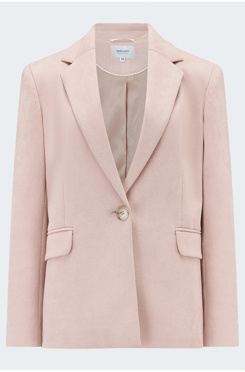 Suede Blazer in Pink