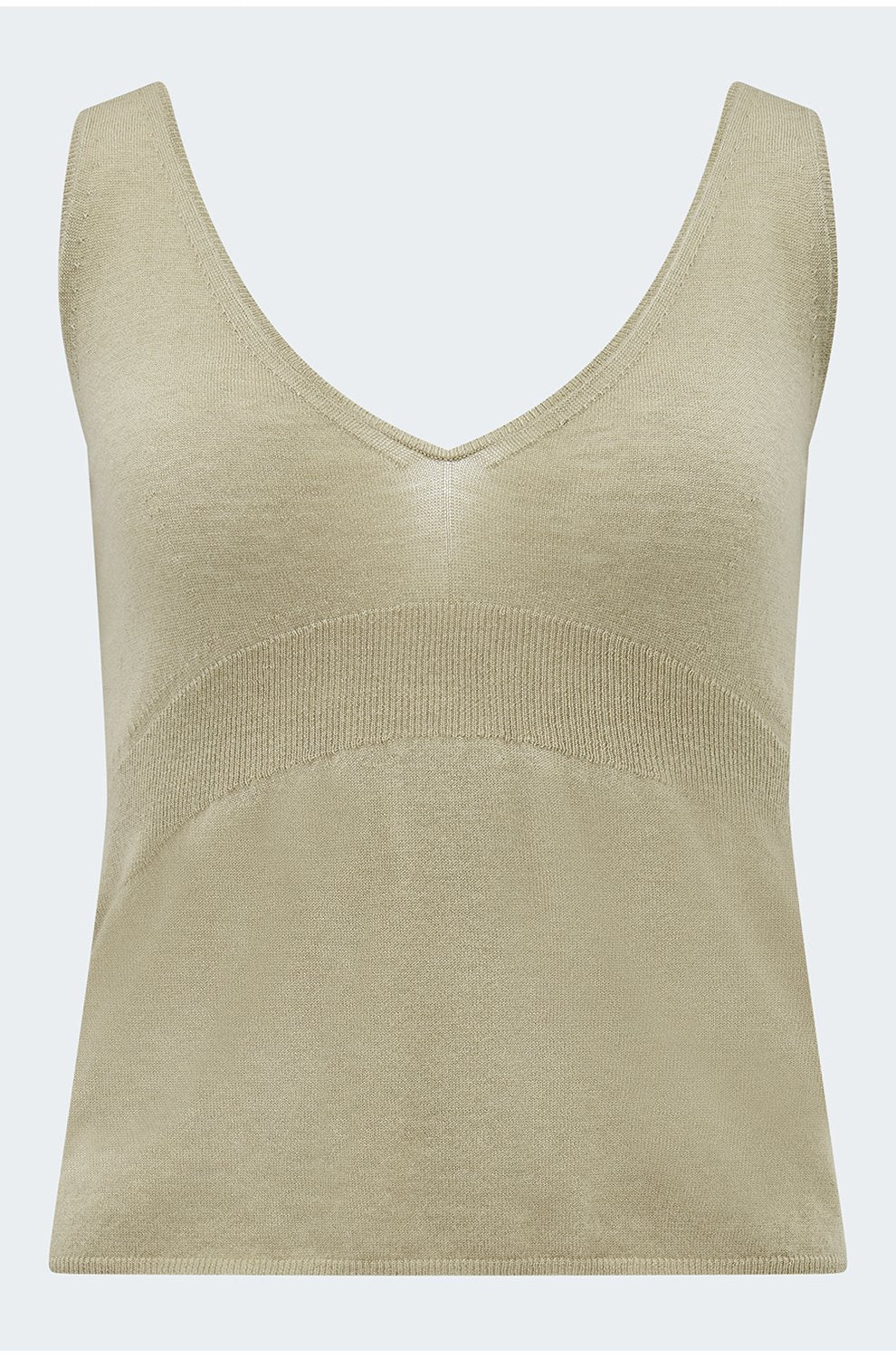 Ribbed Waist Tank in Mojave