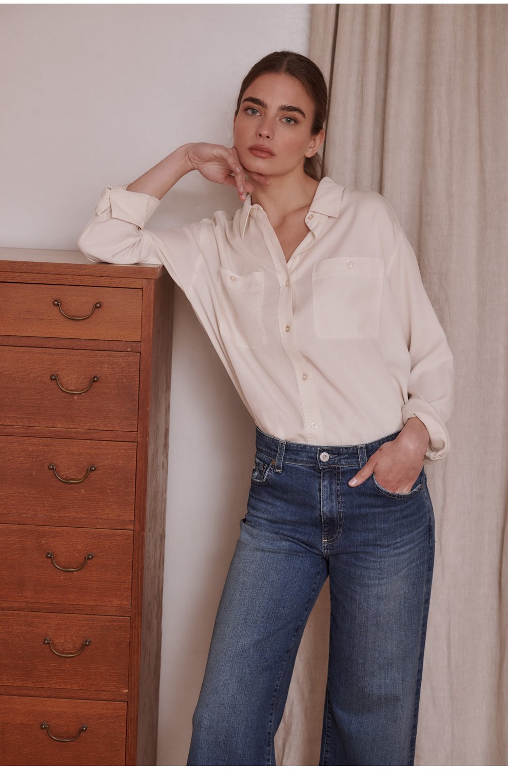 Leny Shirt in Powder