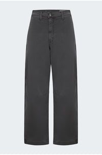 Fiona High Rise Barrel Trouser in Sulfur Misty Grey