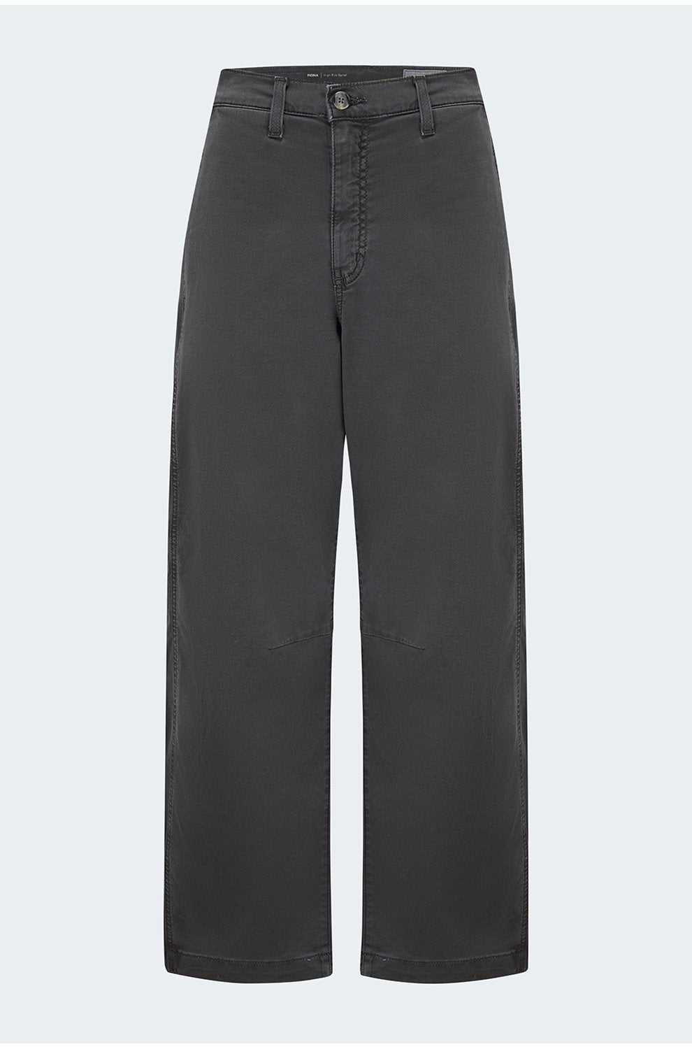Fiona High Rise Barrel Trouser in Sulfur Misty Grey