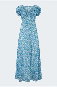 Sofia Dress in Blue Porcelain