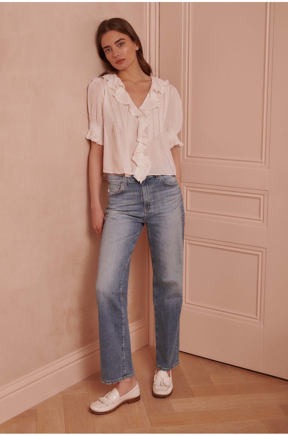 Brinley Straight Jean in Iris