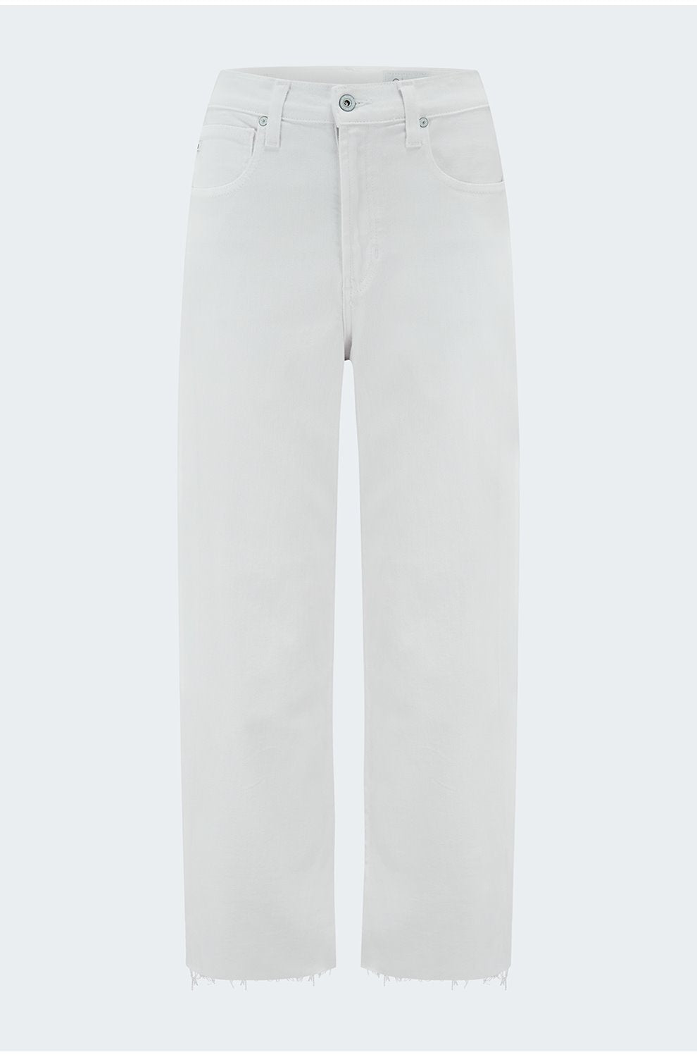 Hattie Crop Barrel Leg in Gallery White