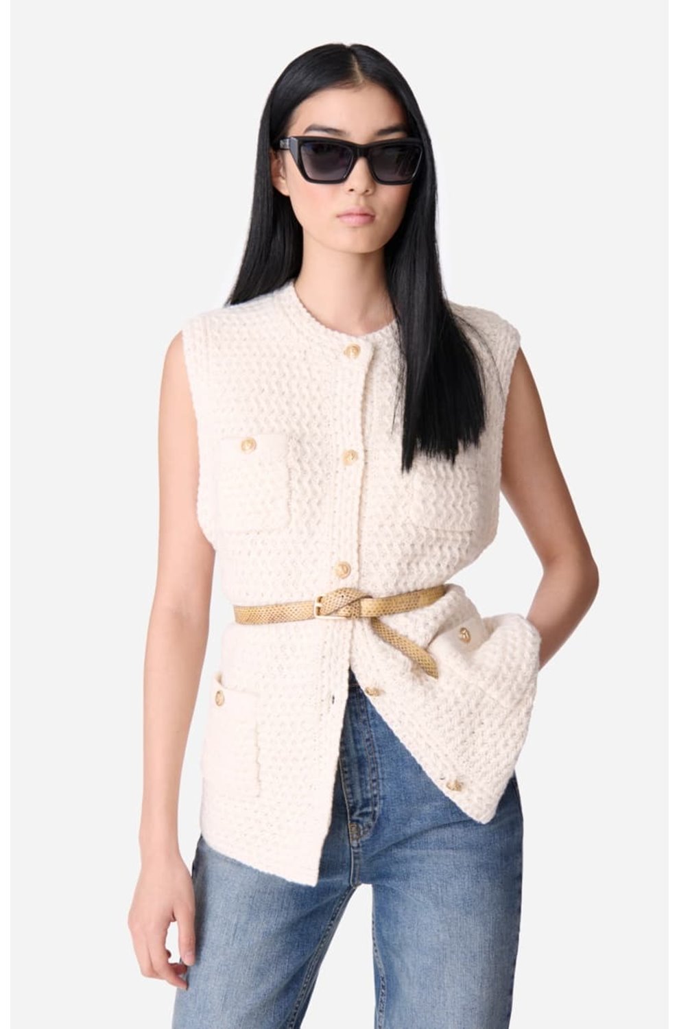 Elisabeth Cardigan in Ecru