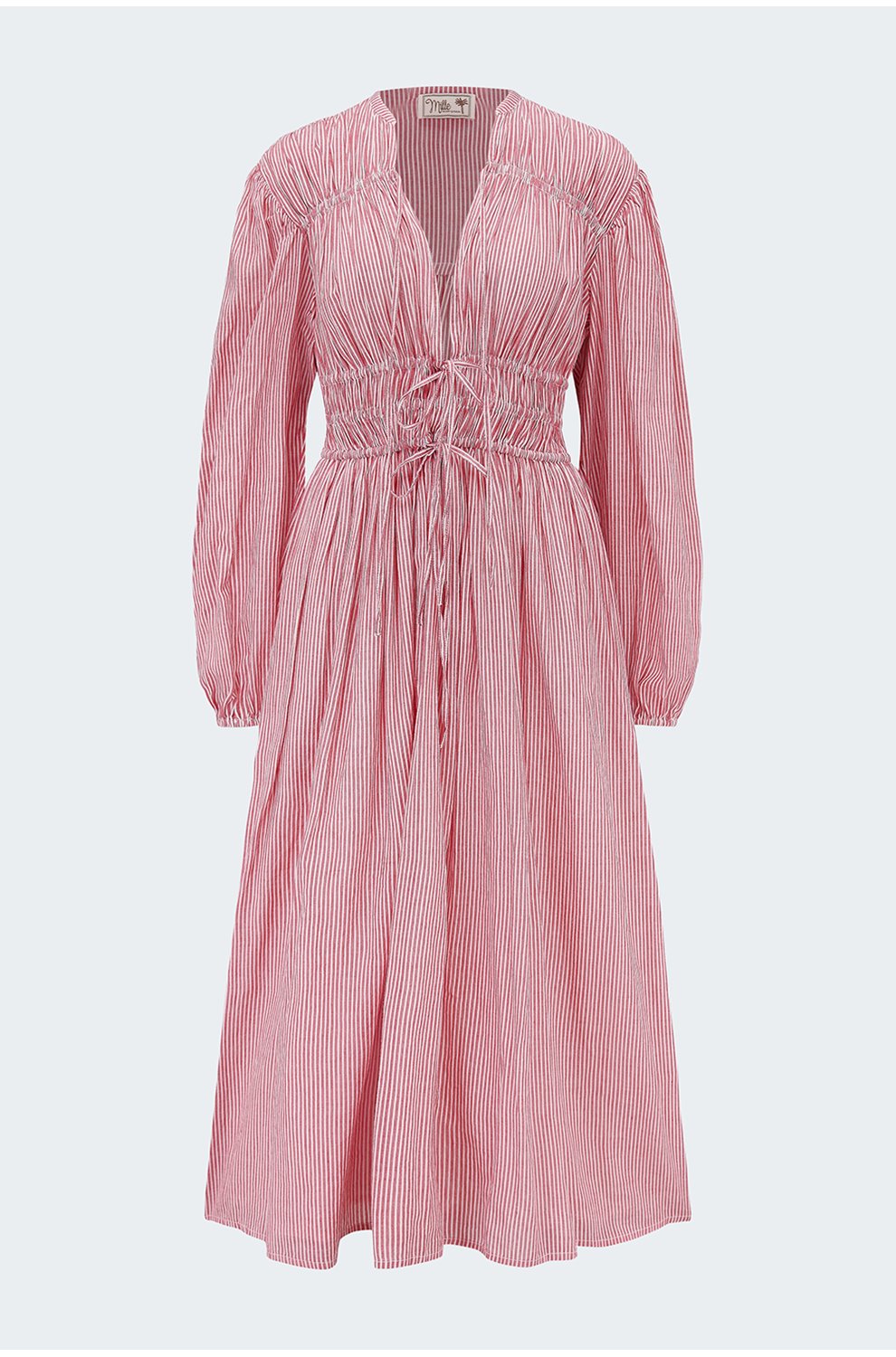 Nora Dress in Tango Stripe
