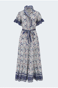 Victoria Dress in Navy Floral