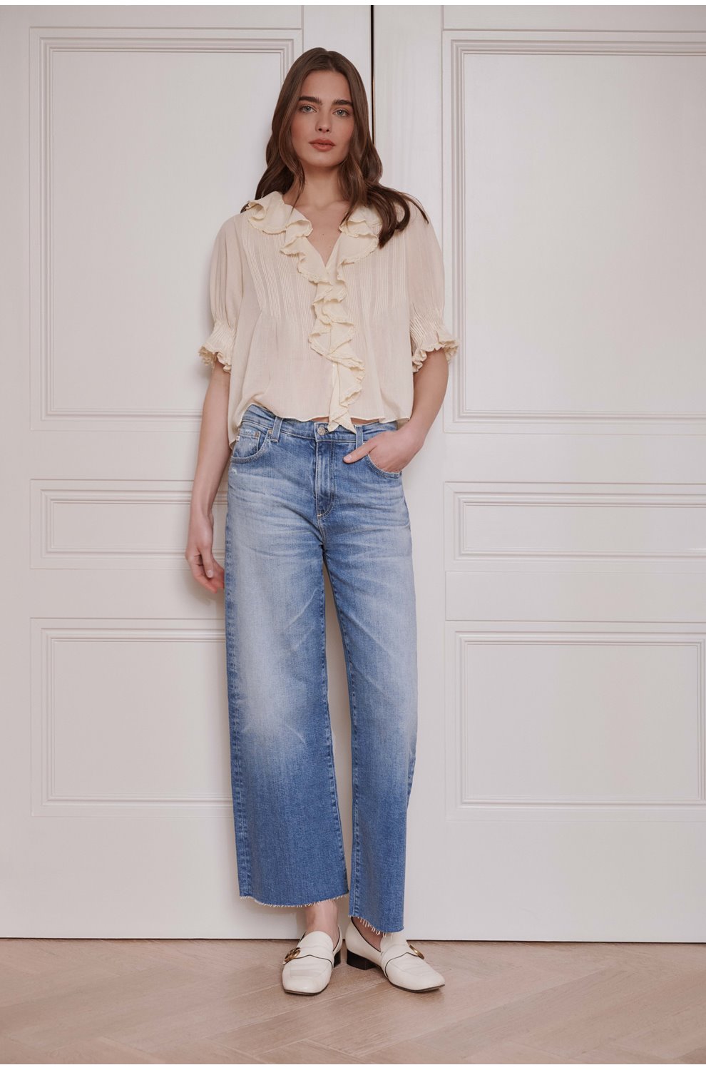 Saige Wide Leg Crop in 16 Years Postcard