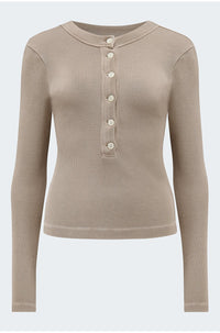 Varra Henley Top in Sandatlas