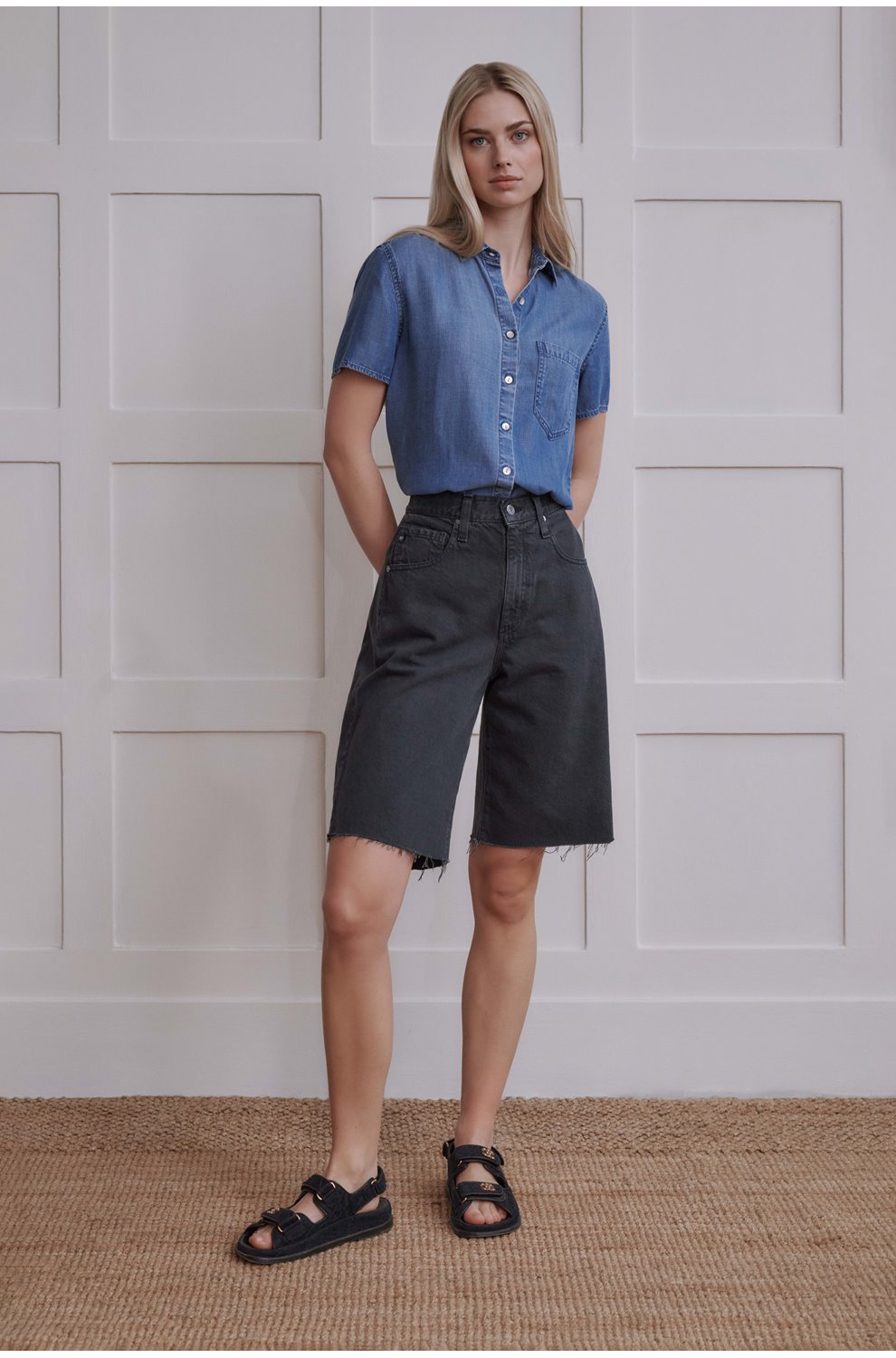 Hattie Short in Sulfur Black