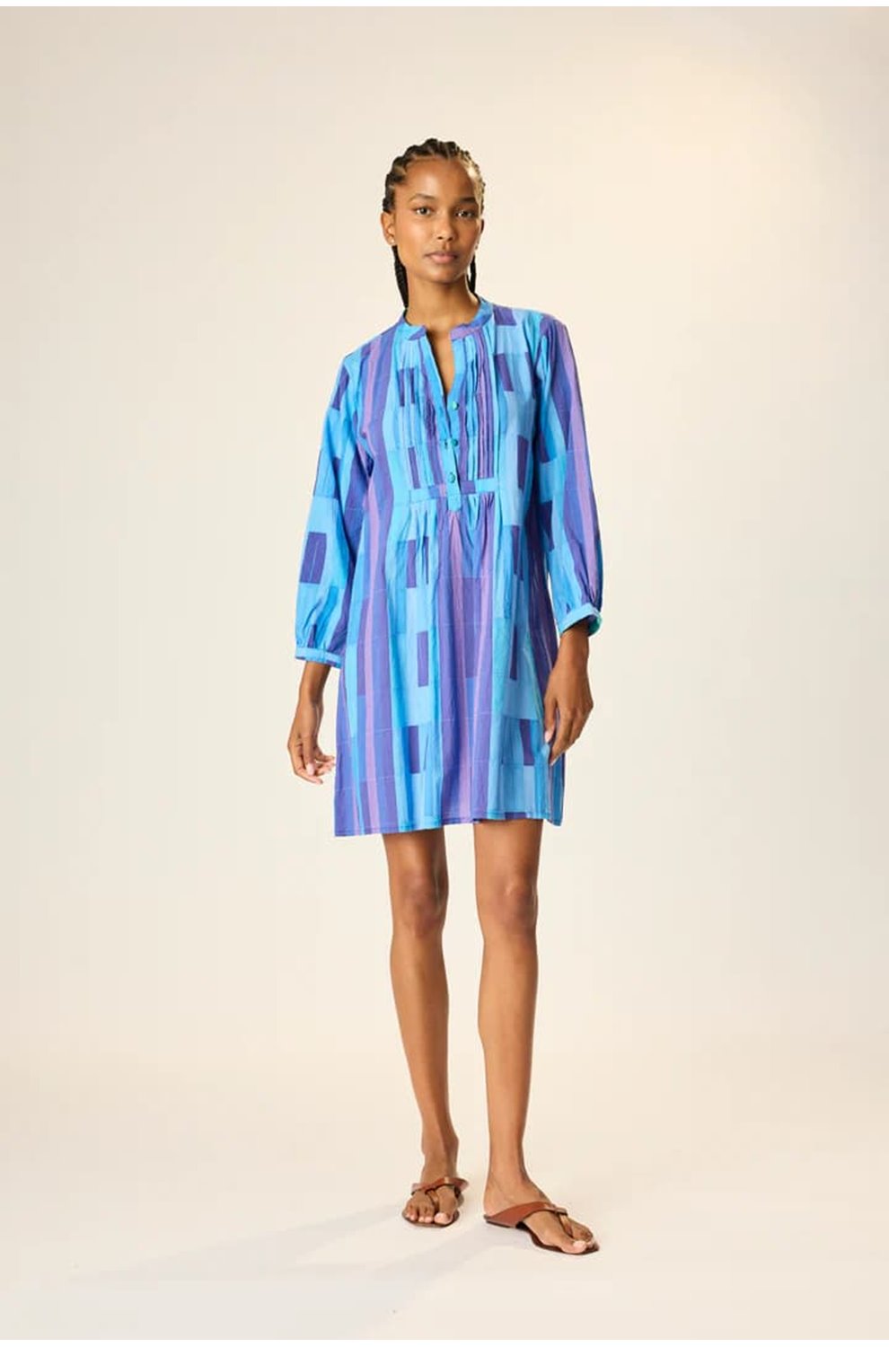 Sammie Short Dress in Sea Glass Blue