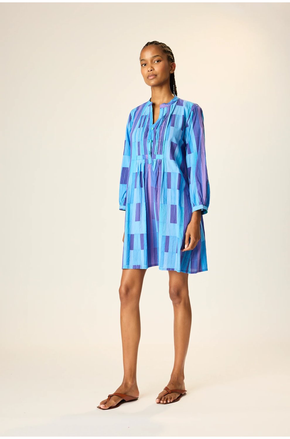 Sammie Short Dress in Sea Glass Blue