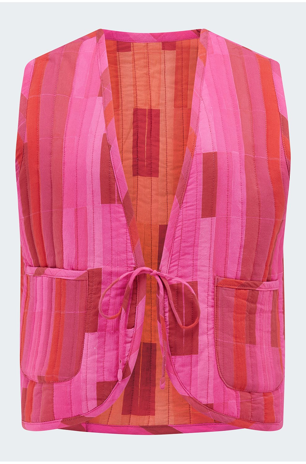Felicity Vest in Sea Glass Coral