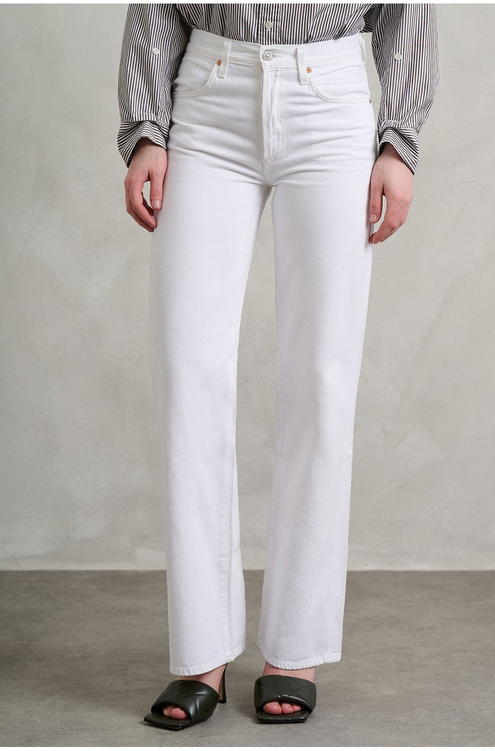 Annina High Rise Wide Leg in Soft White