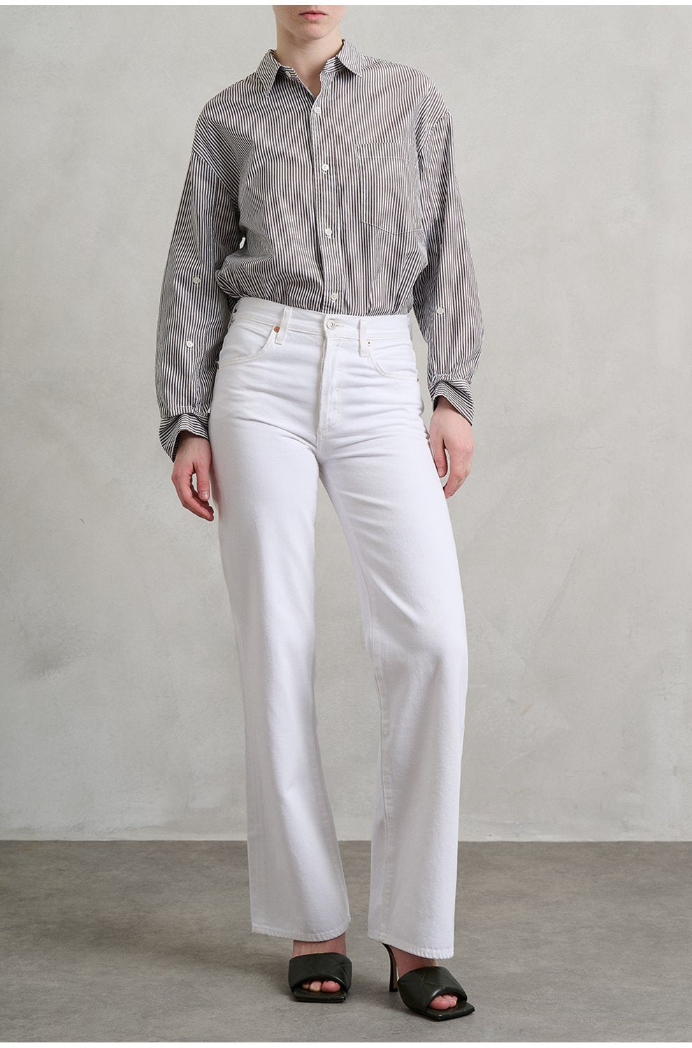 Annina High Rise Wide Leg in Soft White