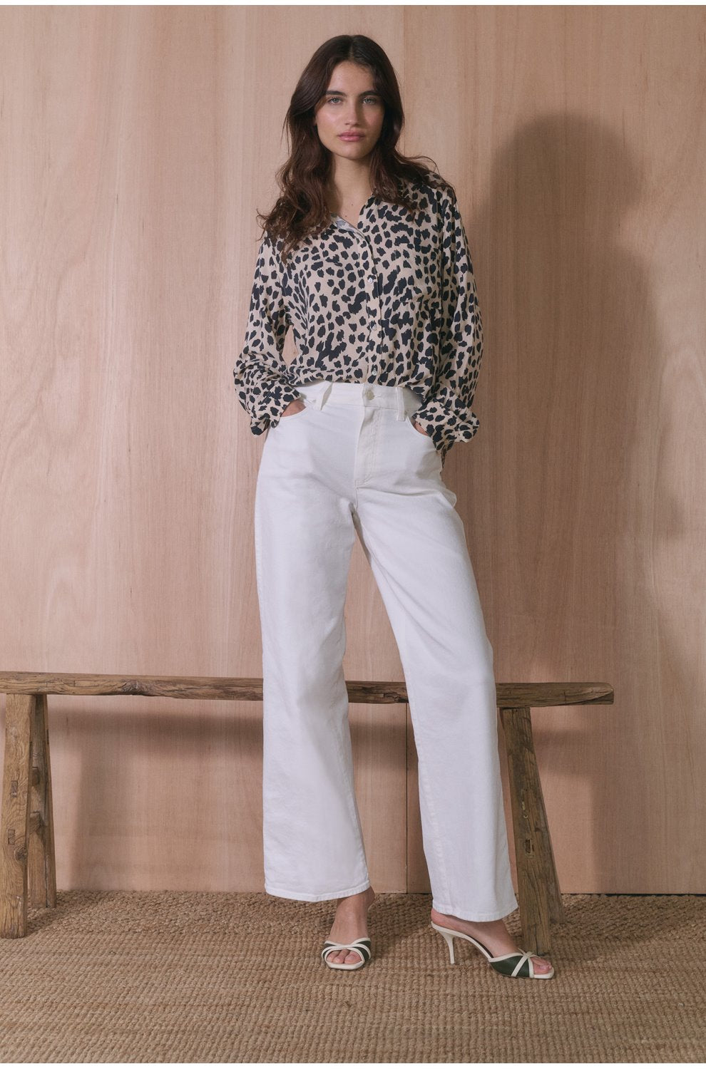 Anessa 31 Wide Jean in Tonal Ecru