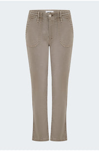 Mayslie Straight Ankle in Vintage Moss Taupe