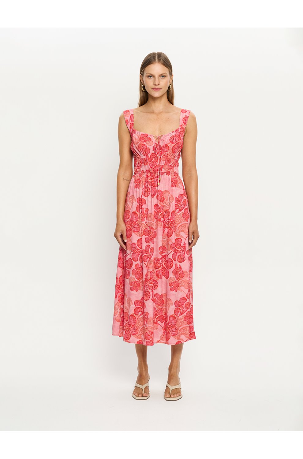 Midi Dress in Riviera