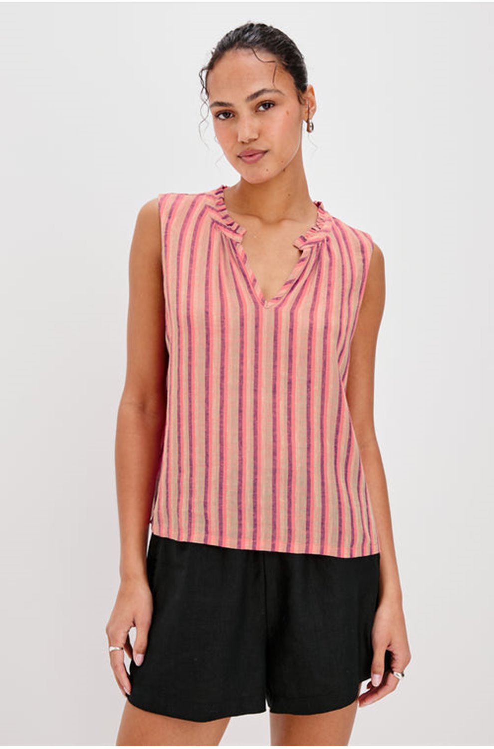 Christy Top in Cabana Stripe